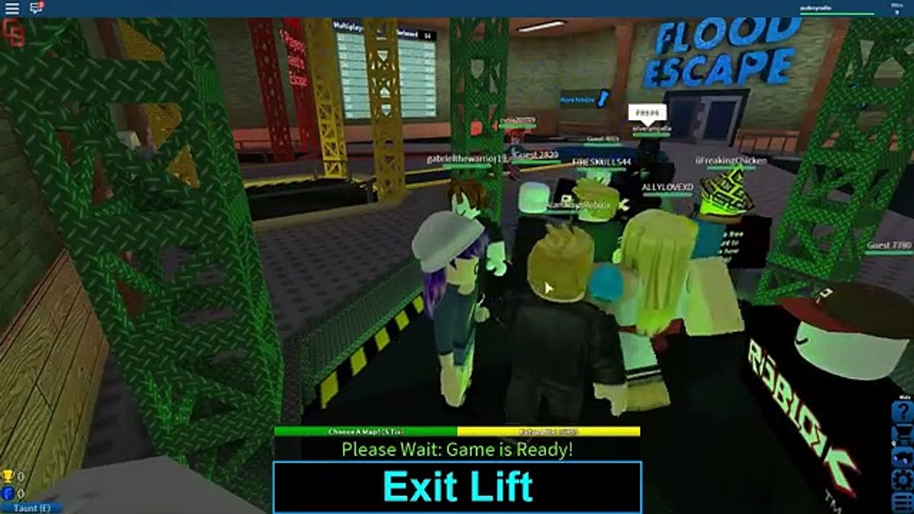 Roblox Lets Play Flood Escape Radiojh Games Gamer Chad - 