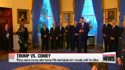 Trump slams Comey after former FBI chief labels him 'morally unfit' for office