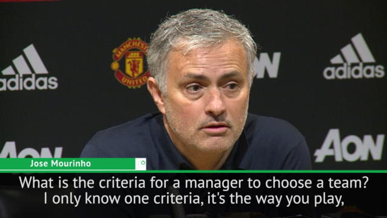 Man United team will be picked on performance...not their 'beautiful faces' - Mourinho