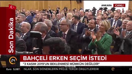 Bahçeli'den erken seçim talebi