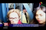 Susana Villarán participó en deslacrado de documentos incautados en sus viviendas