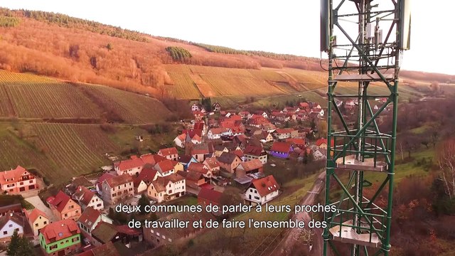 Inaugurations de 2 pylônes multi-opérateurs à Albé & Bernardvillé (Bas-Rhin)