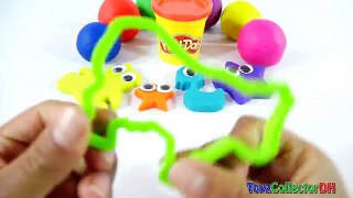 Learn Colors with Play-Doh Molds Modelling for Childrens Finger Family Nursey Rhymes Fun Playdough
