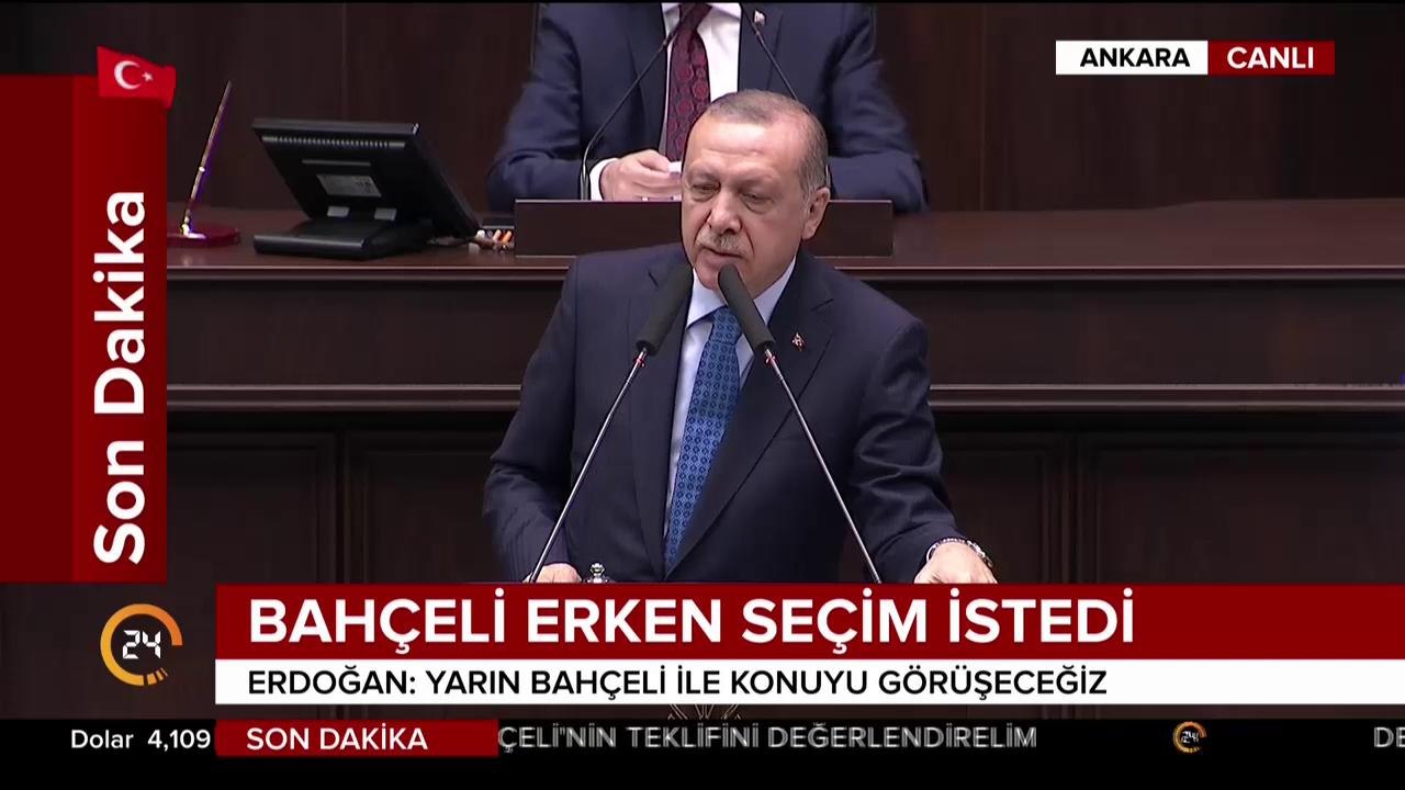 Cumhurbaşkanı Erdoğan AK Parti grup toplantısında konuşuyor