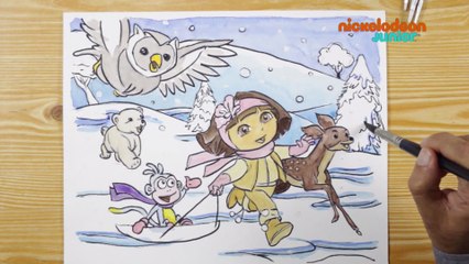 1, 2, 3… Coloriage ! | Aventure en hiver ! | NICKELODEON JUNIOR