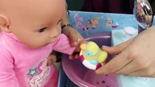 Интерактивная ванна для купания пупсов baby bon doll. Купаем в ванночке малышку Элене