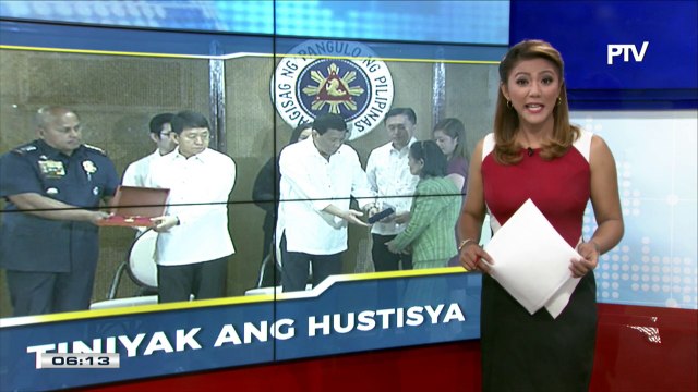 #PTVNEWS: Pangulong #Duterte, ginawaran ng medalya ang mga miyembro ng SAF 44