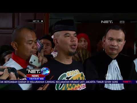 Ahmad Dhani Jalani Sidang Perdana Ujaran Kebencian - NET 10