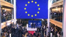 Fransa Cumhurbaşkanı Macron Avrupa Parlamentosu'nda - STRAZBURG