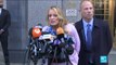 US - Ex-pornstar Stormy Daniels sets off media frenzy at her arrival at Trump''s lawyer Michael Cohen''s audition