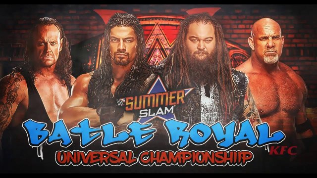 WWE 2K18 The Undertaker Vs Roman Reings Vs Bray Wyatt Vs Goldberg Universal Championship Match summ