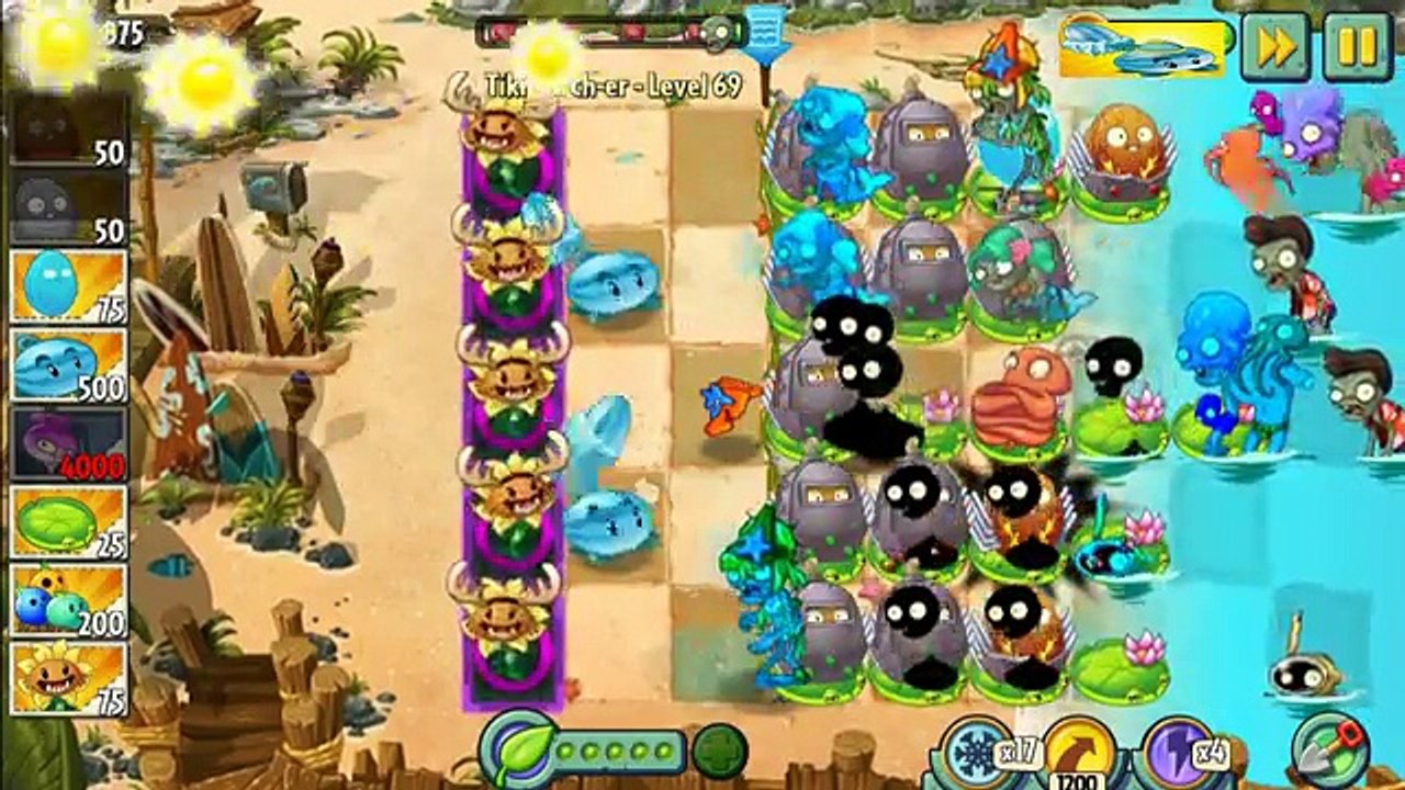 Feastivus_Gargantuar Vs Vase Gargantuar In Plants vs Zombies 2: Gameplay 2016.(happy new year 2017