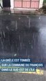 La grêle est tombée en Martinique