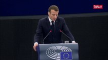 A Strasbourg, Macron plaide pour « l’autorité de la démocratie » contre les  « démocraties autoritaires »