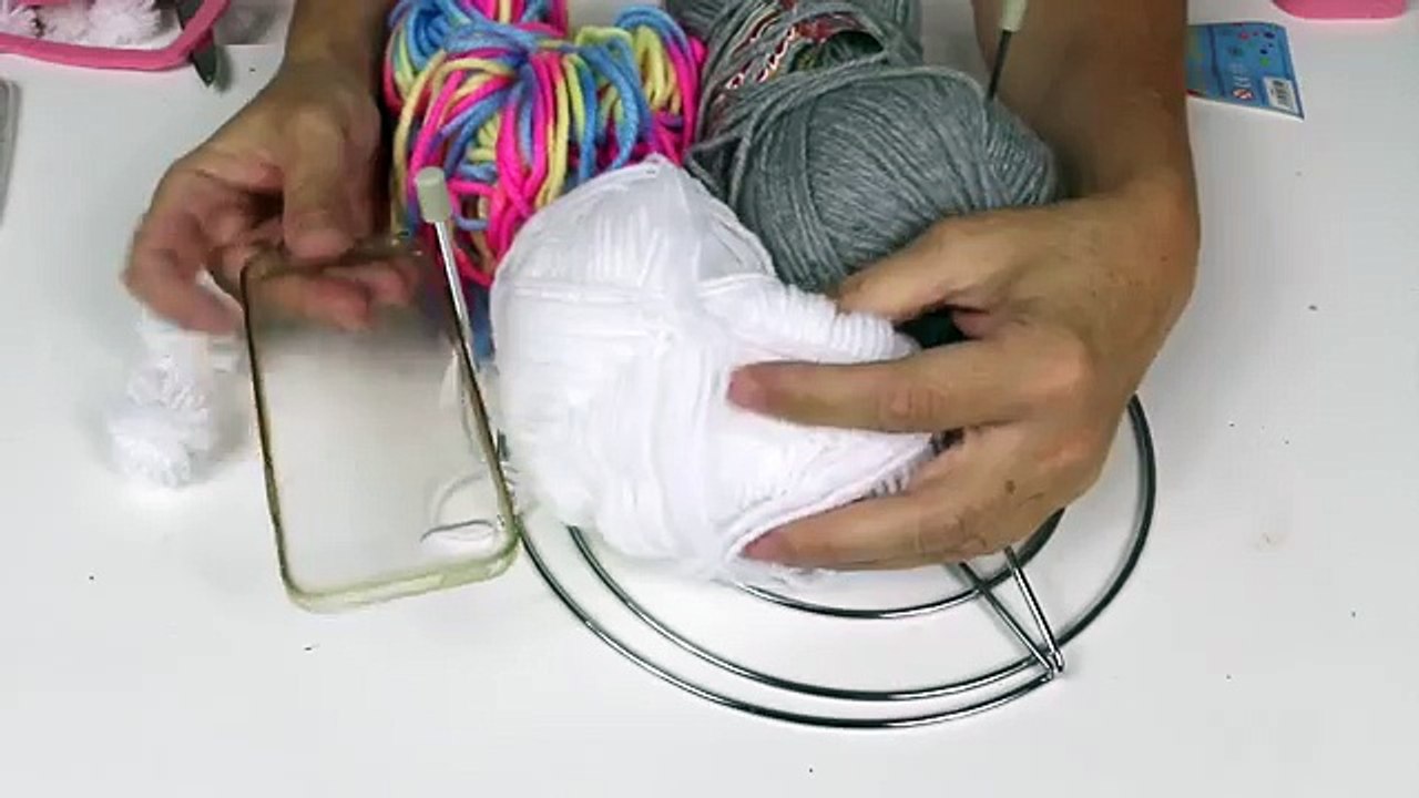 DIY Funda para móvil de peluche del unicornio de Snapchat