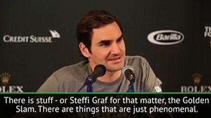 I don't want to eclipse Serena.Federer says he loves WOMAN PLEASE SUBSCRIBE i need SUBSCRIber