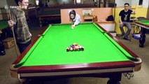 Chinese woman pulls off incredible trick shot
