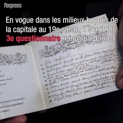 Un questionnaire rempli par Marcel Proust renseigne sur sa personnalité