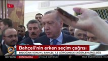 Bahçeli'nin erken seçim çağrısı