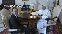Leonardo DiCaprio se reúne con el Papa: “Gracias por esta audiencia privada”