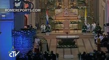 Papa reza en la catedral de Asunción con religiosos, religiosas, sacerdotes y seminaristas