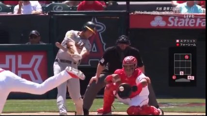 180409大谷翔平7回12奪三振ハイライト