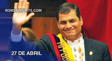 Agenda de la semana del Papa: Se reúne con el presidente de Ecuador, Rafael Correa