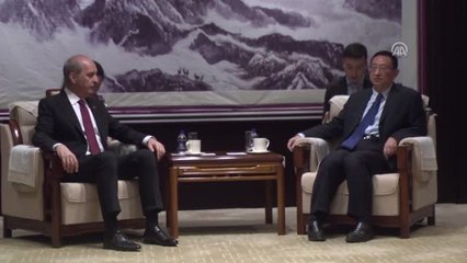 Bakan Kurtulmuş, Çinli Mevkidaşı Luo ile Görüştü