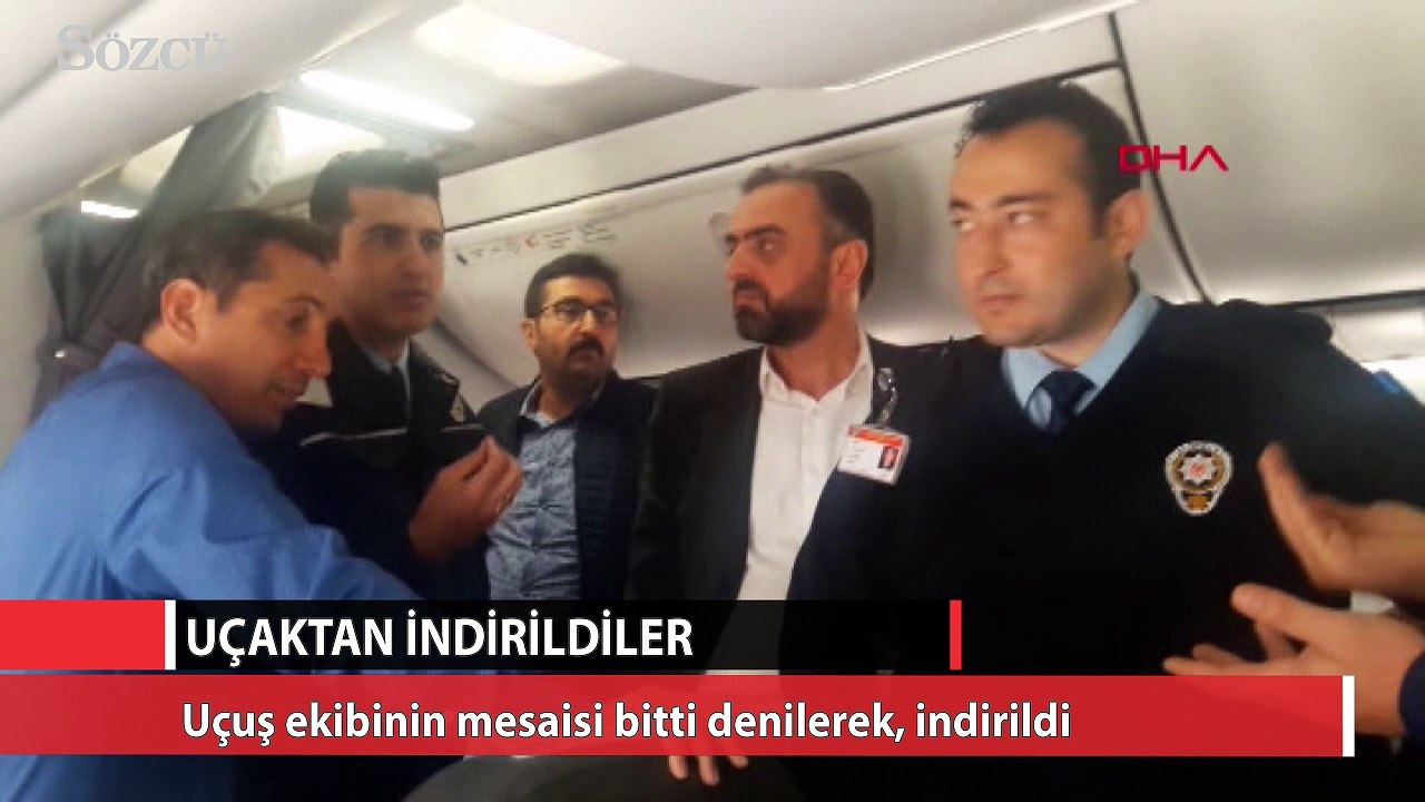 Kahramanmaraş’ta 2 kez uçaktan indirilen yolculardan tepki