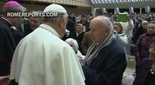 Seis supervivientes de Auschwitz saludan al Papa en la audiencia general