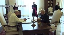Expresidente israelí Shimon Peres visita al Papa | Papa