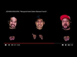 Johara Ajar Cara Mengorat Awek Dalam Bahasa Perancis!
