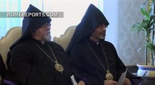 El Papa Francisco reza con el Patriarca de la Iglesia Armenia, Karekin II | Papa | Rome Reports