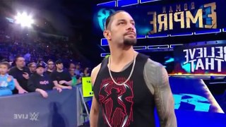 Roman Reigns vs Samoa Joe Monday Night Raw 16-04-18 Super Star Hand Shakeup