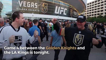Golden Knights play LA Kings in Game 4 of Stanley Cup playoffs