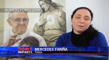 El Papa agradece a una pintora argentina los retratos de su pontificado