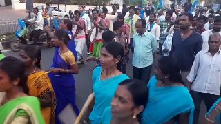 Kodandaram Tjs rally at,warangal District