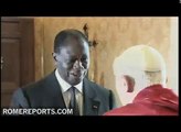 Papa recibe a Alassane Ouattara, presidente de Costa de Marfil