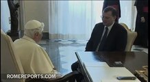 Benedicto XVI recibe a Petr Necas, primer ministro de la República Checa