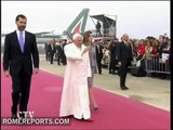 Viaje del Papa a España. El Papa llega a Santiago de Compostela
