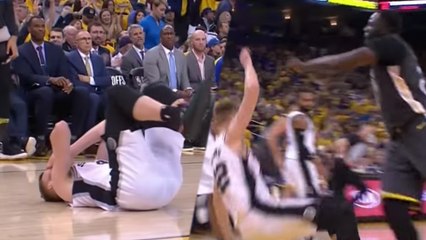 Draymond Green CUSSES OUT Davis Bertans After Flagrant Elbow! | 2018 NBA Playoffs