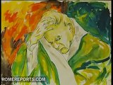 Inauguran una exposición de pintura sobre el dolor en Juan Pablo II