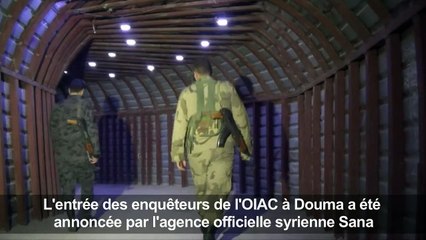 Syrie: images de tunnels et destruction à Douma, dans la Ghouta