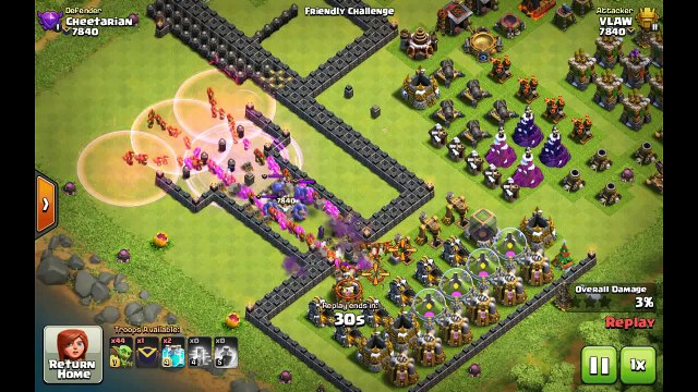 Clash of Clans HD 240 Globins vs 5 Bowlers INCREDIBLE! Who will WIN!-