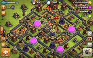 Clash of Clans TH10 vs TH9 Clan War 3 Star Attack Strategy Golem, Wizard, Hog Rider (GoWiHo)