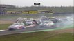 Start Big Crash Pile Up 2018 ADAC TCR Oschersleben Race 2