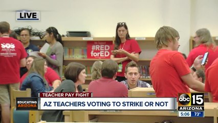 Arizona teachers voting on whether or not to strike
