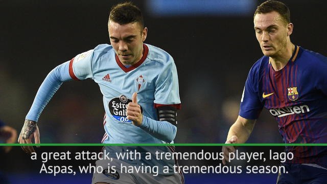 Valverde impressed with Aspas as Barca draw