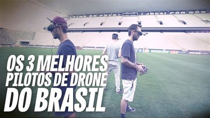 Primeira exibição de Drone Race em estádio de futebol no Brasil