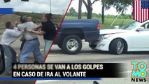 Video capta pelea entre 4 personas de Houston en un caso de ira al volante extremo
